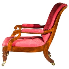 Very Large Regency Mahogany Lounge Armchair, Attributed to Gillows