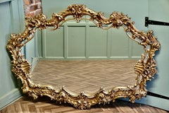 Very Large Rococo Style Gilt Wall Mirror