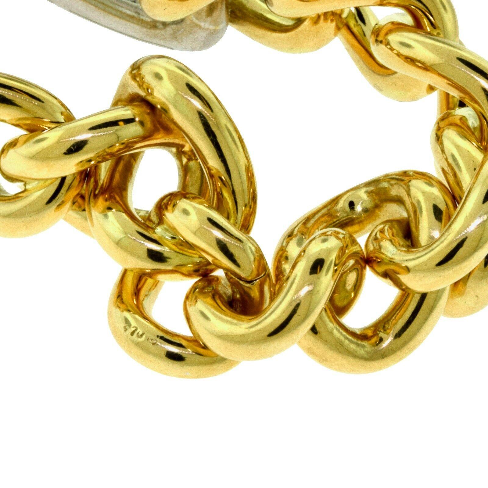 Kette-Gliederarmband aus Roségold mit Diamanten 1