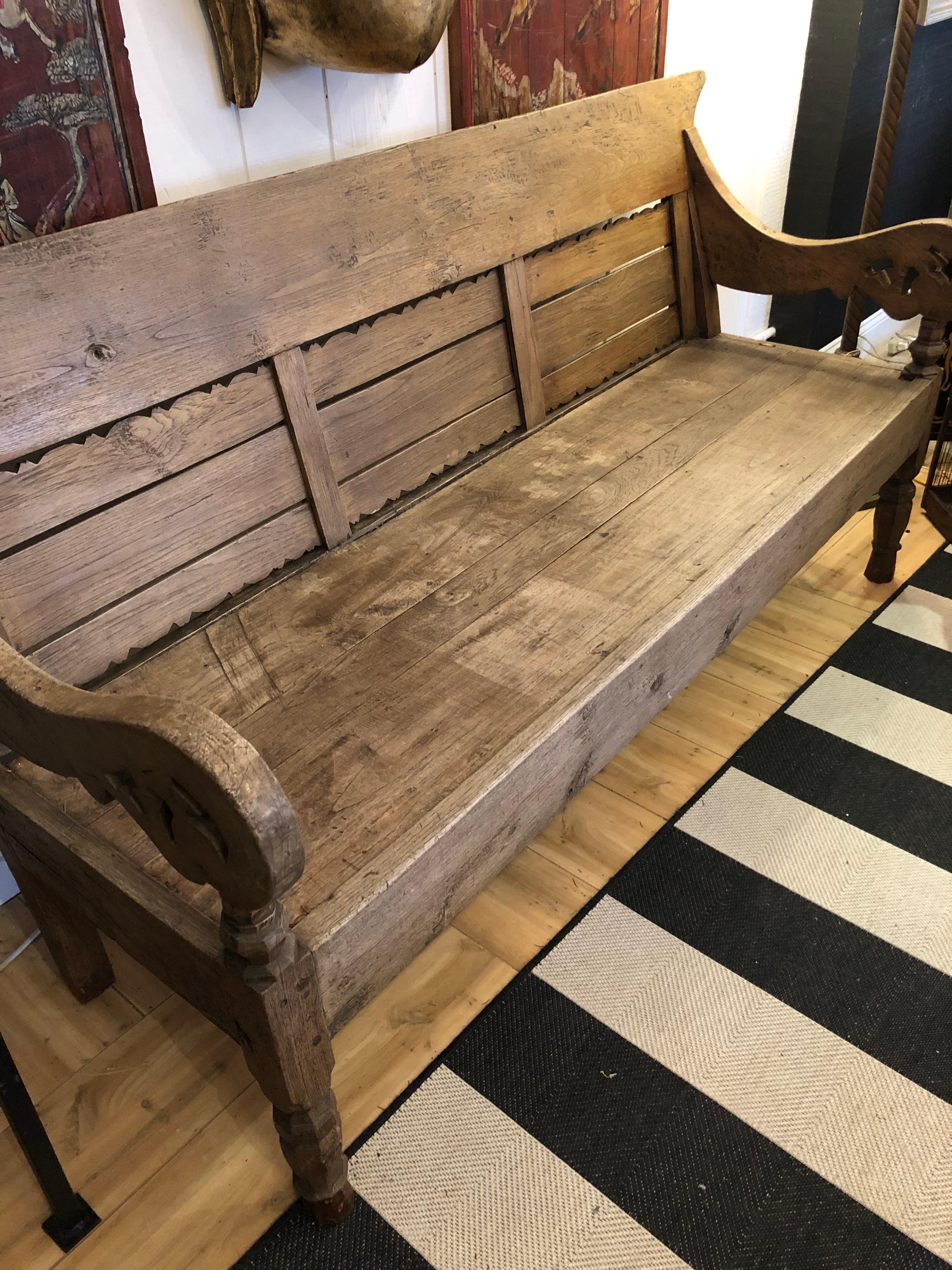 jakarta wooden bench