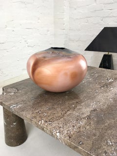 Très grand récipient en argile brûlée au cuisson au Saggar, années 1980, Jill Symes