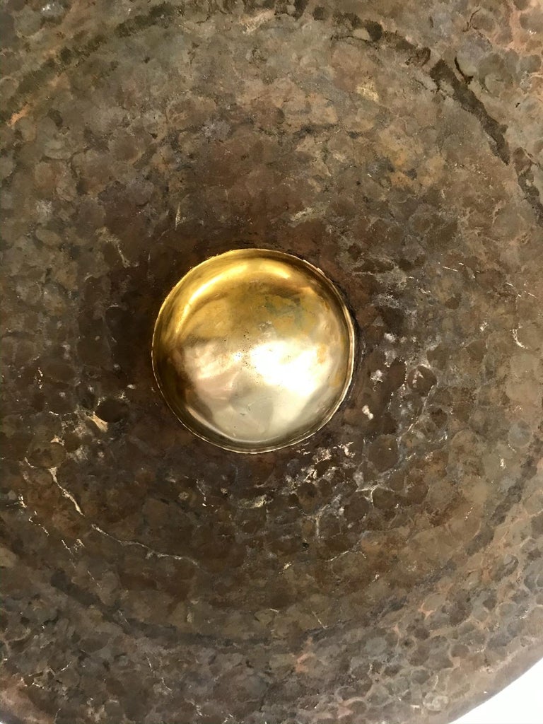 Very Large Scale Bronze Gong with Striker For Sale at 1stDibs