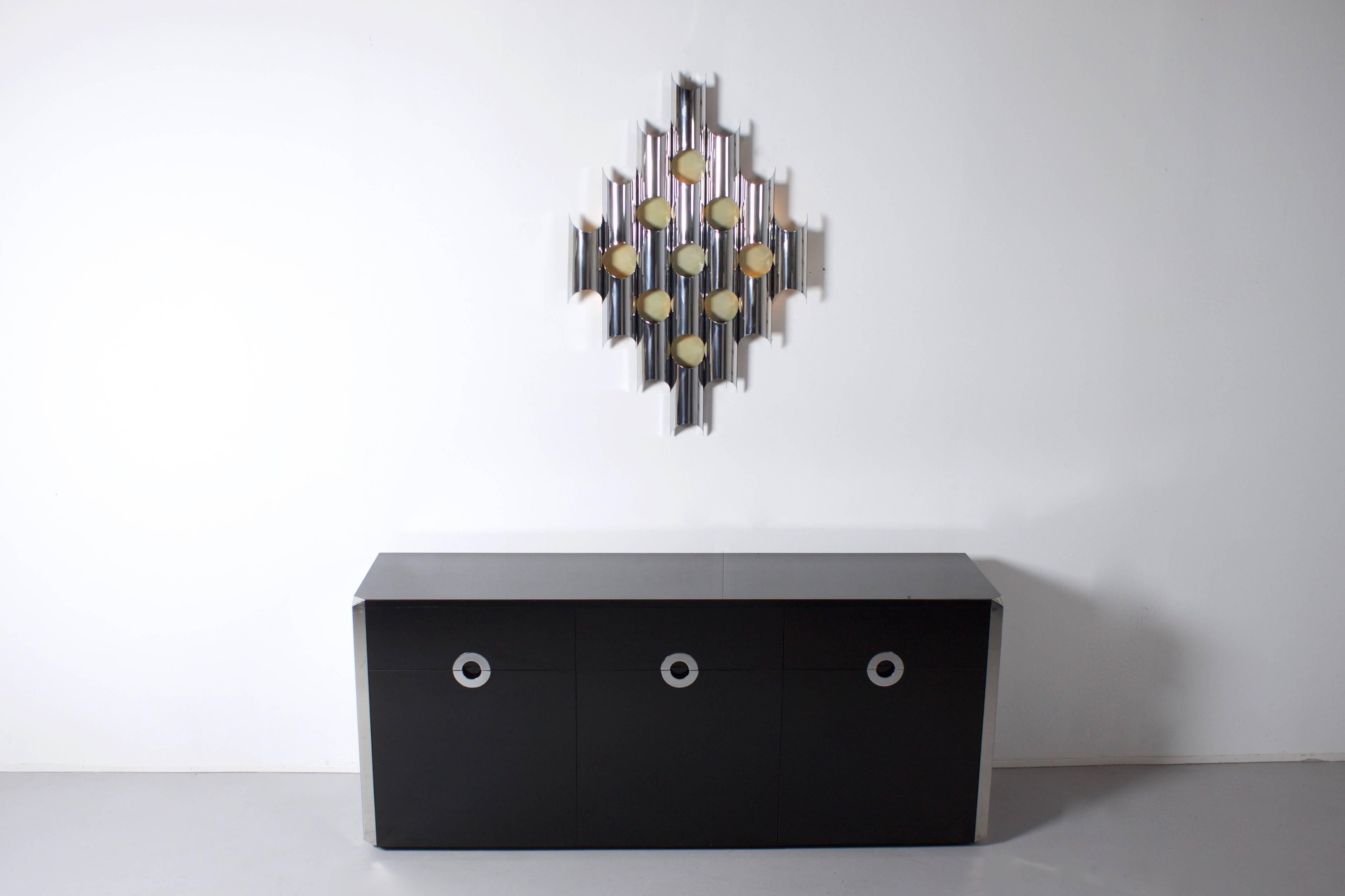20th Century Very Large Sculptural Wall Lamp by Goffredo Reggiani, Italy 1970s  For Sale