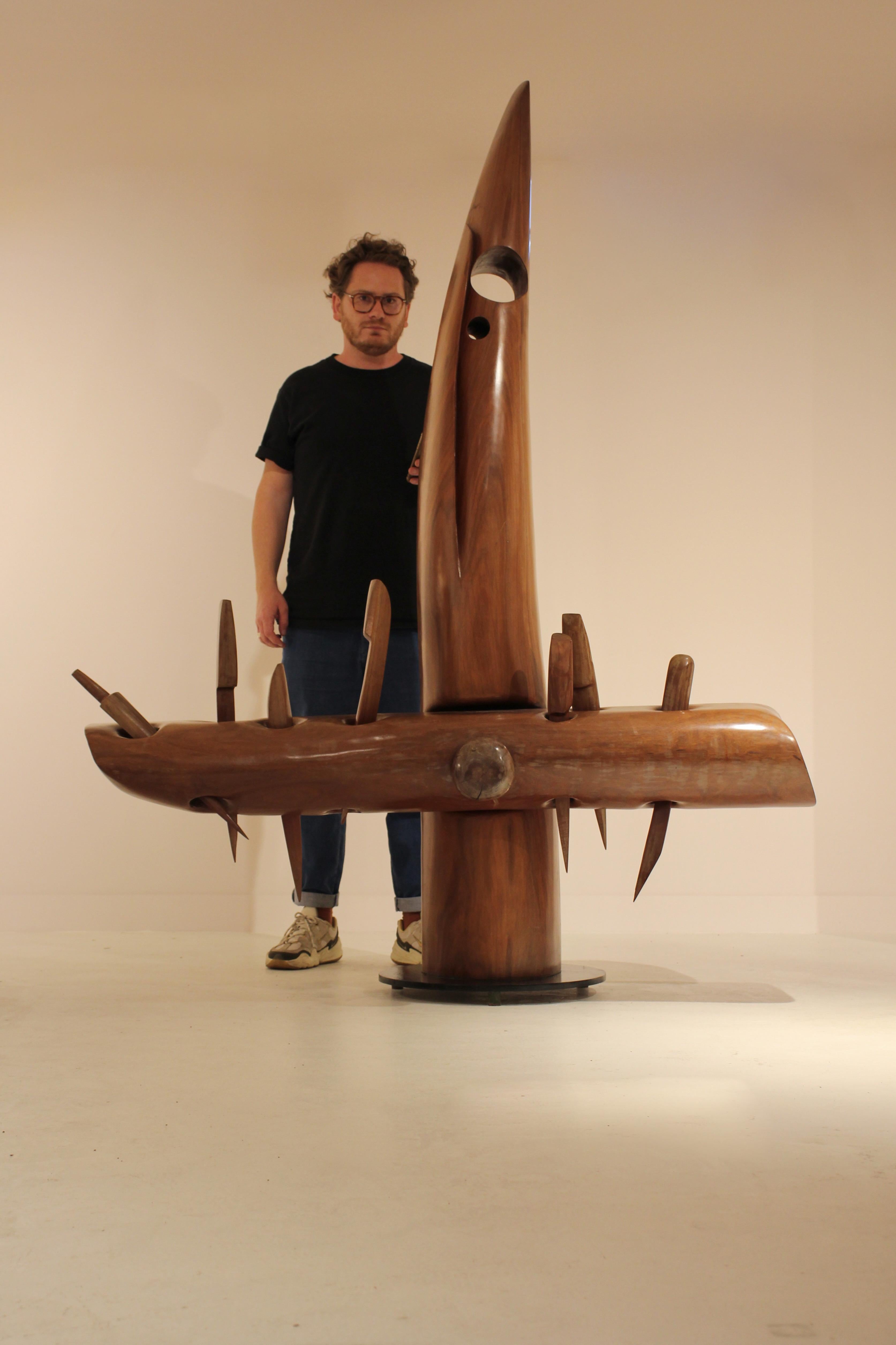 Sehr große Skulptur von Elvio Becheroni, 1991 (Ende des 20. Jahrhunderts)