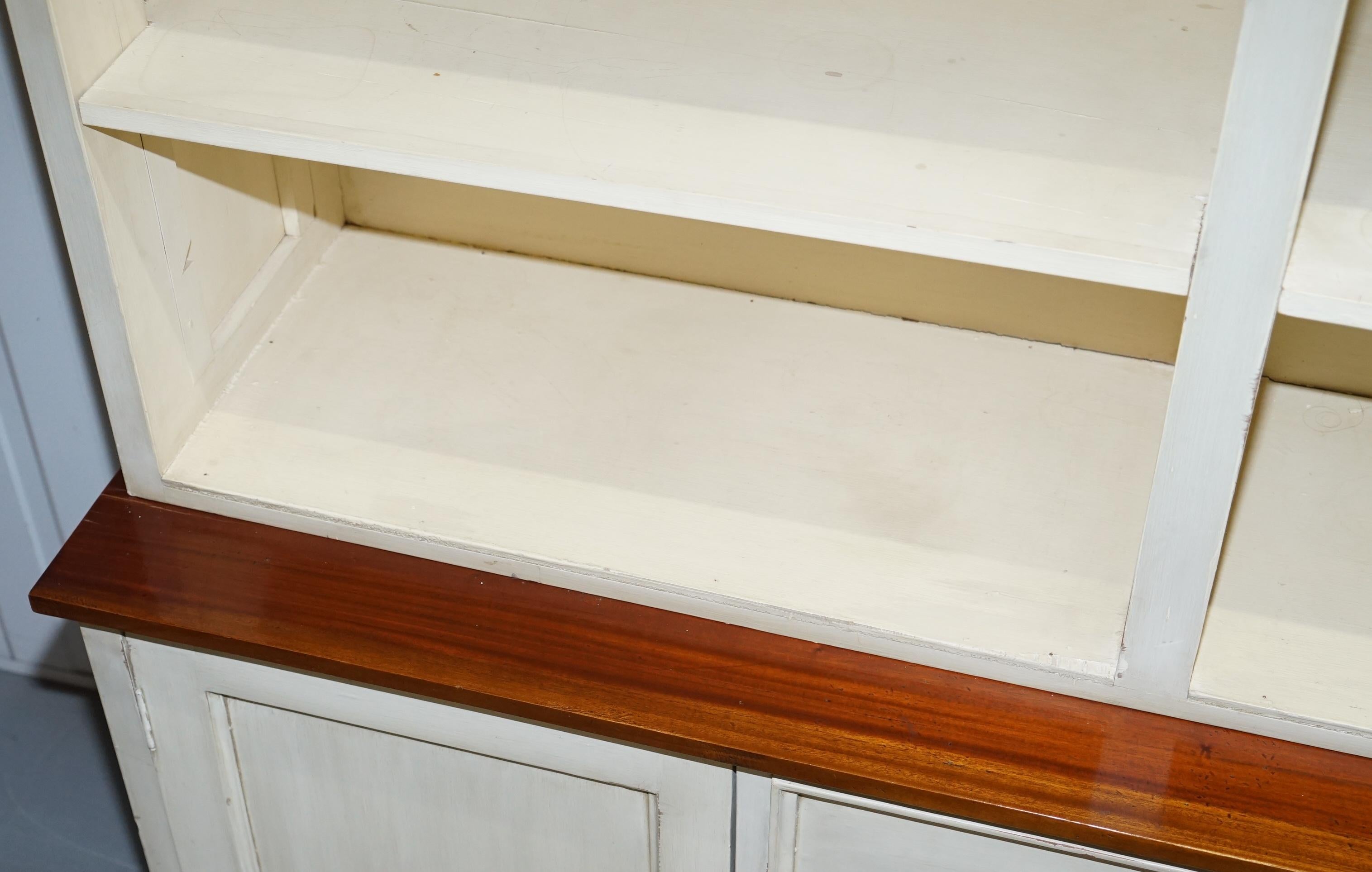 Very Large Shaker Kitchen Haberdashery Cupboard Dresser Bookcase Paneled Oak 3