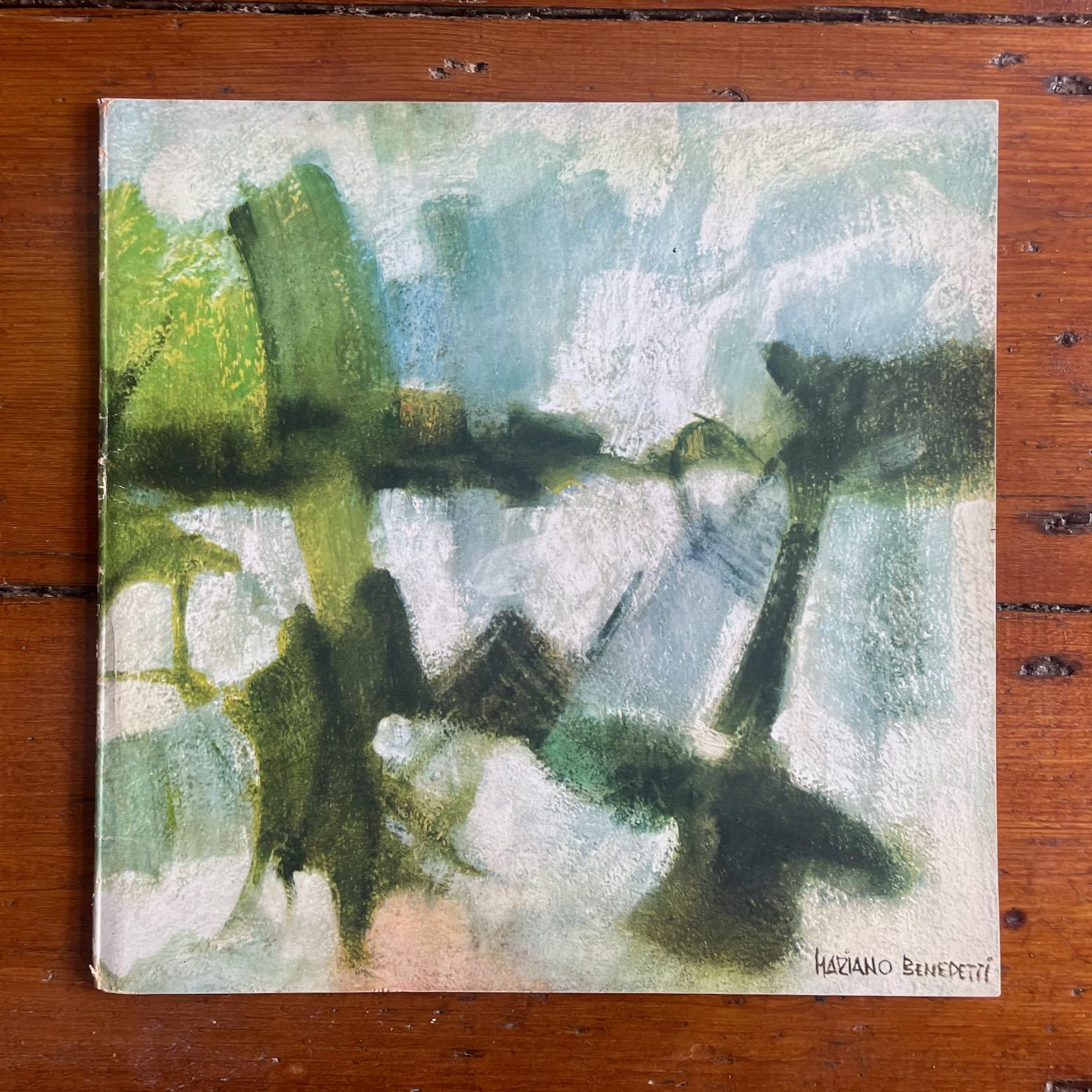 20th Century very large signed mid-century abstract oil on panels, diptych, Mariano Benedetti For Sale