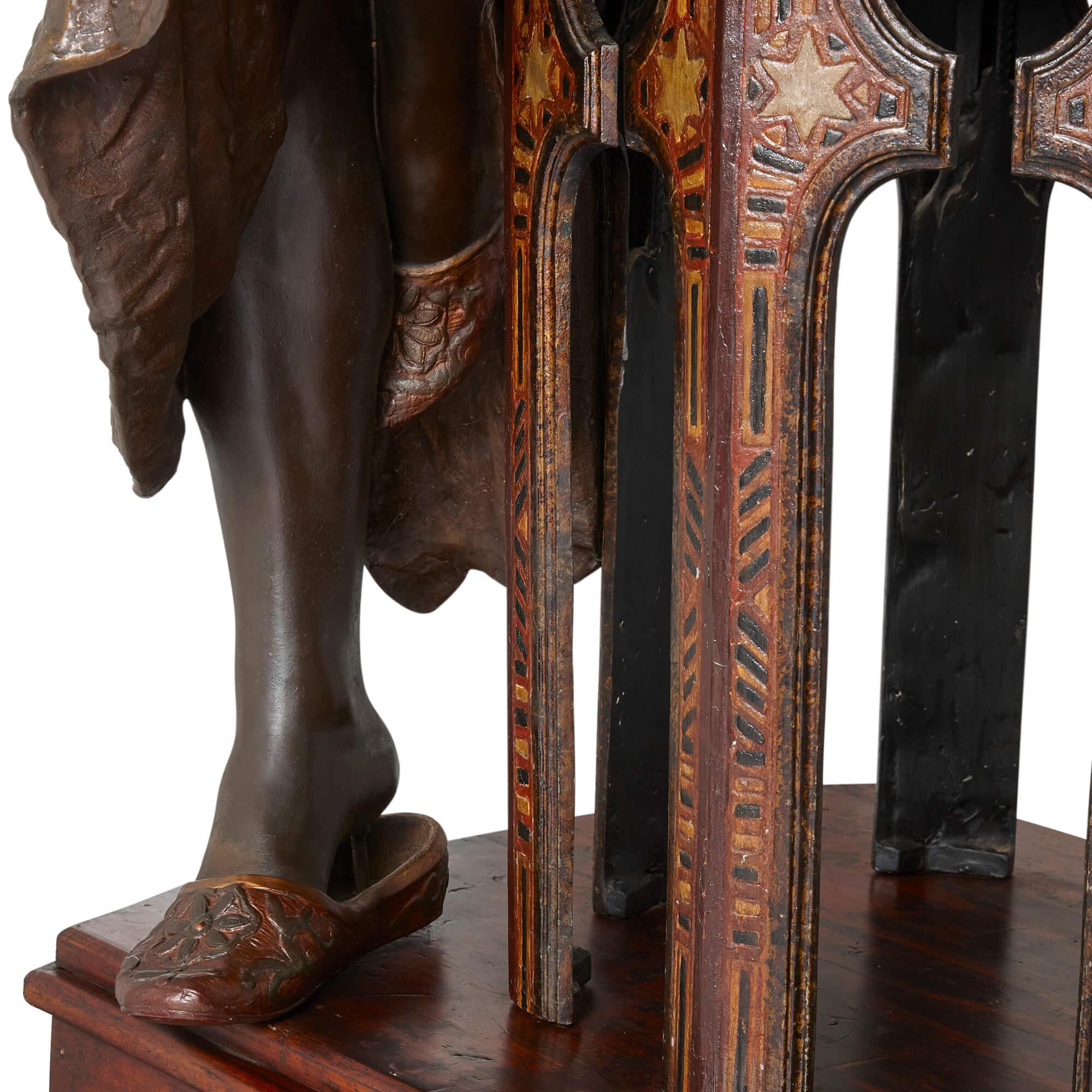 XIXe siècle Très grande sculpture orientaliste attribuée à Hottot en vente