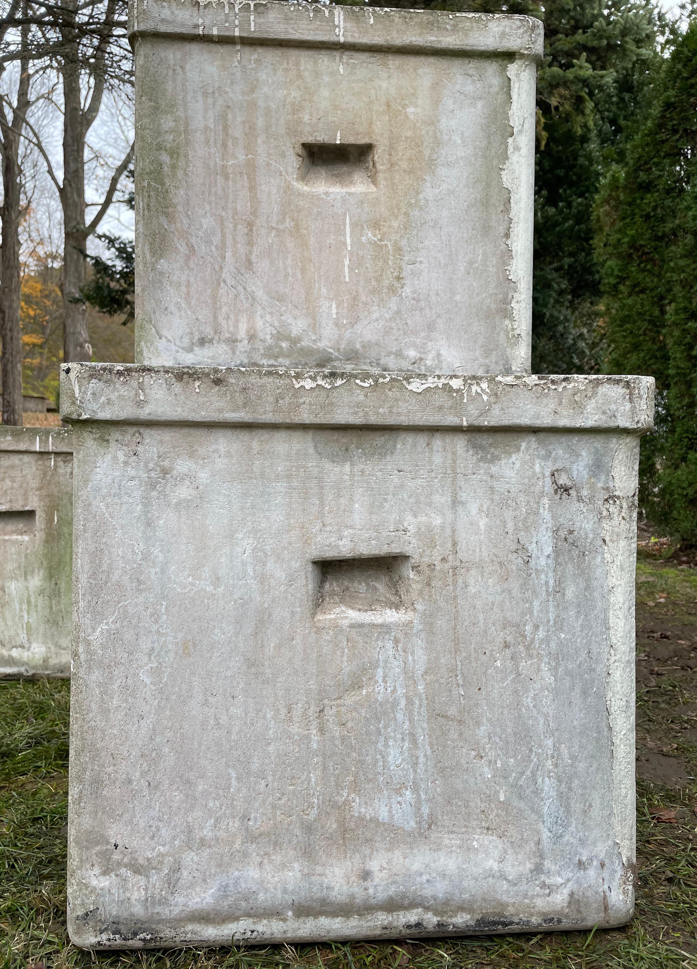 Very Large Square Planters by Willy Guhl 5