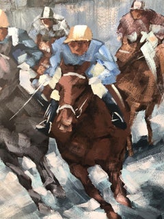 Very Large Steeplechase Contemporary Painting by Lee Reynolds