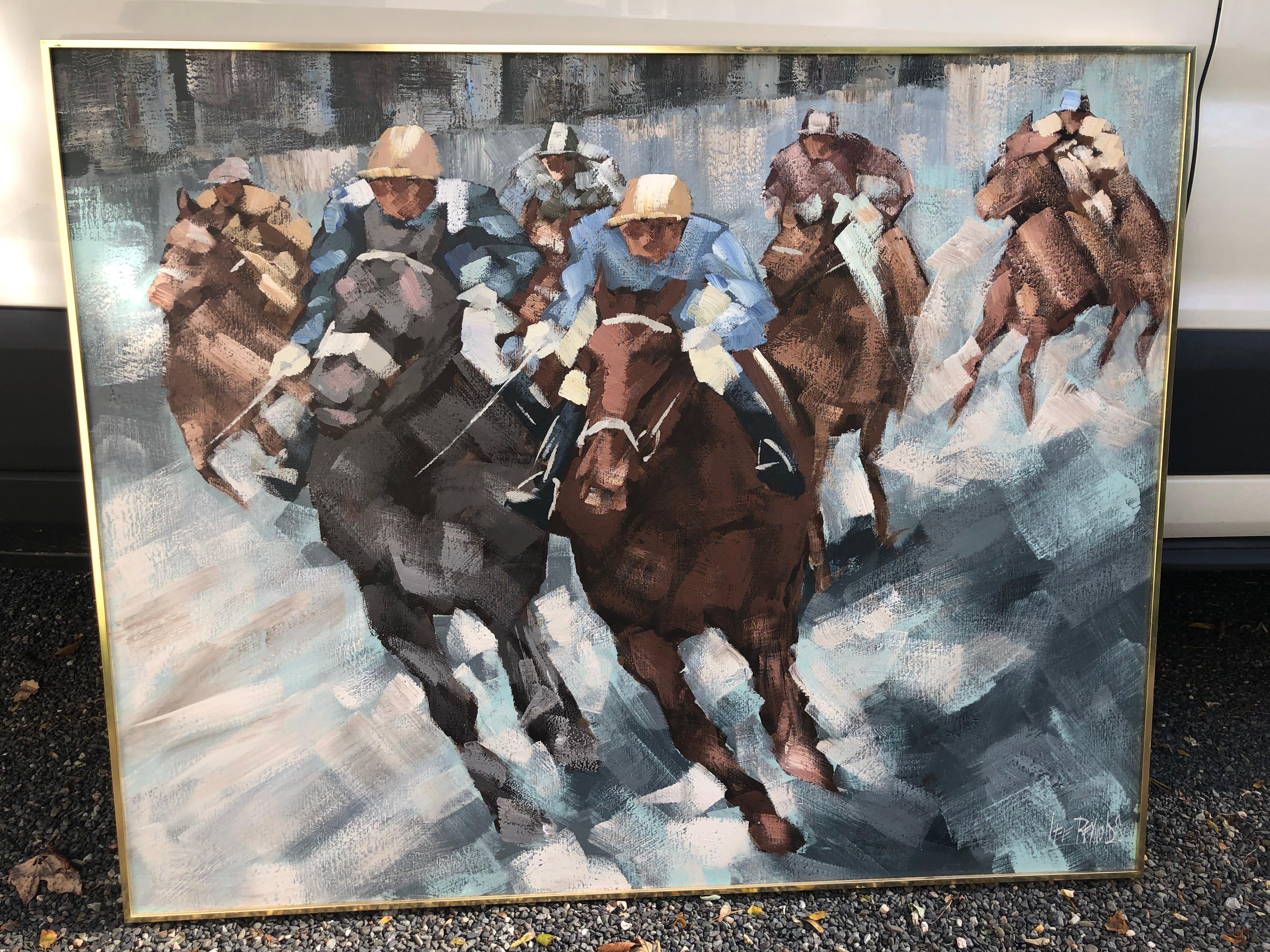 lee reynolds horse race painting