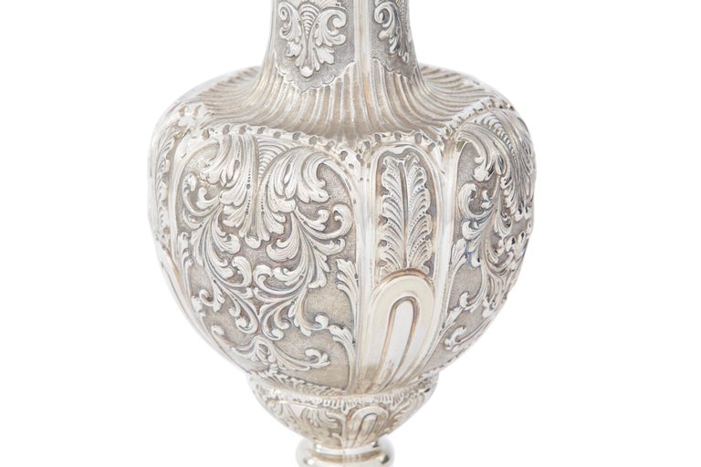 Very Large Sterling Silver Decorative Piece / Vase For Sale at 1stDibs