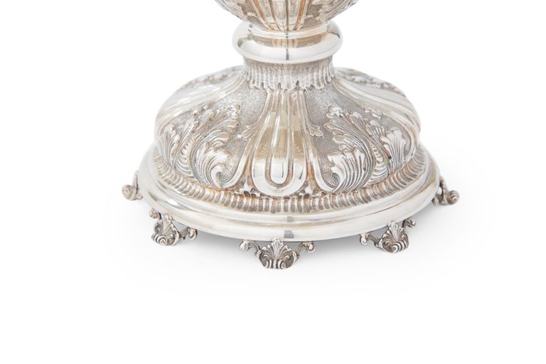 Very Large Sterling Silver Decorative Piece / Vase For Sale at 1stDibs