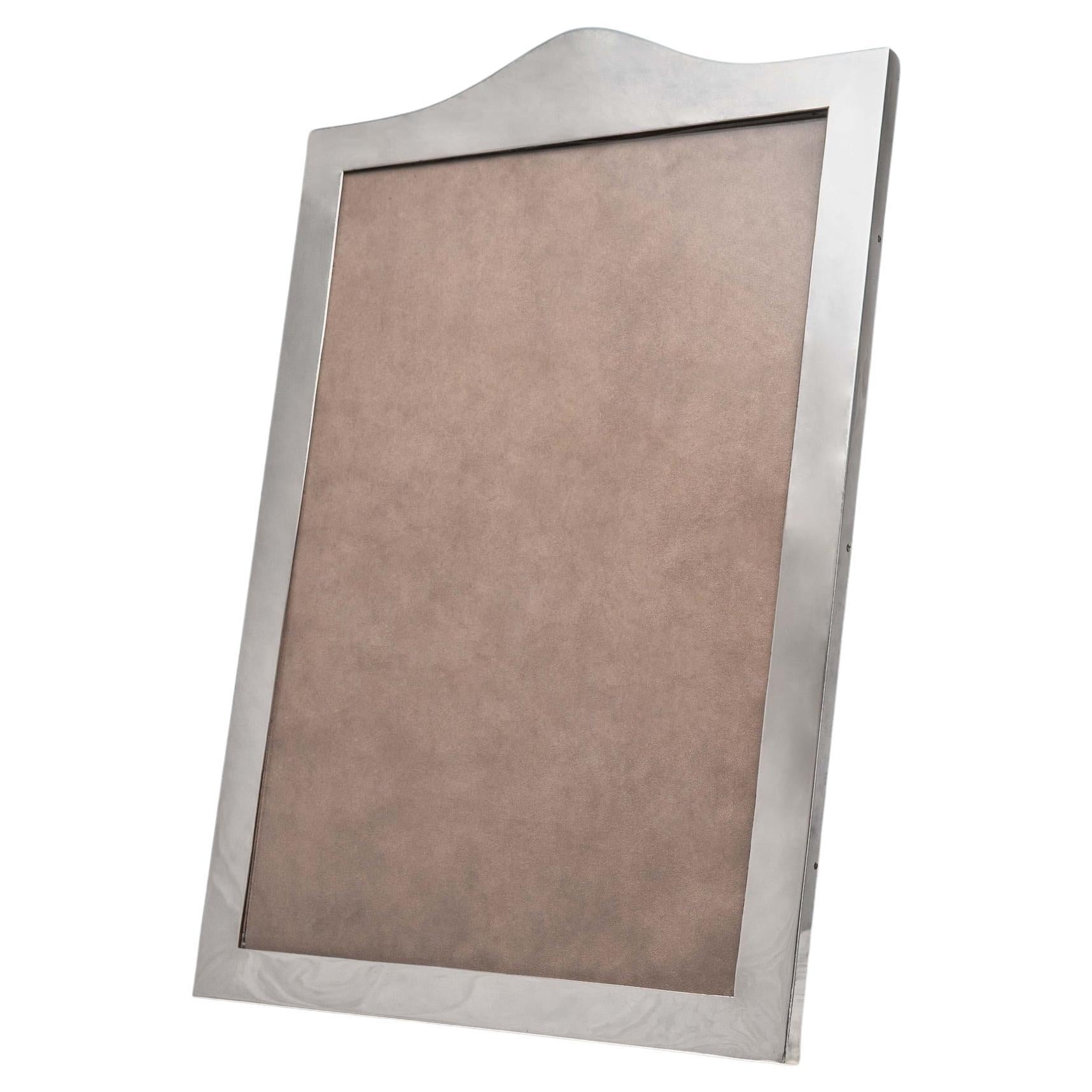 Very large sterling silver frame, hallmarked London 1902 For Sale