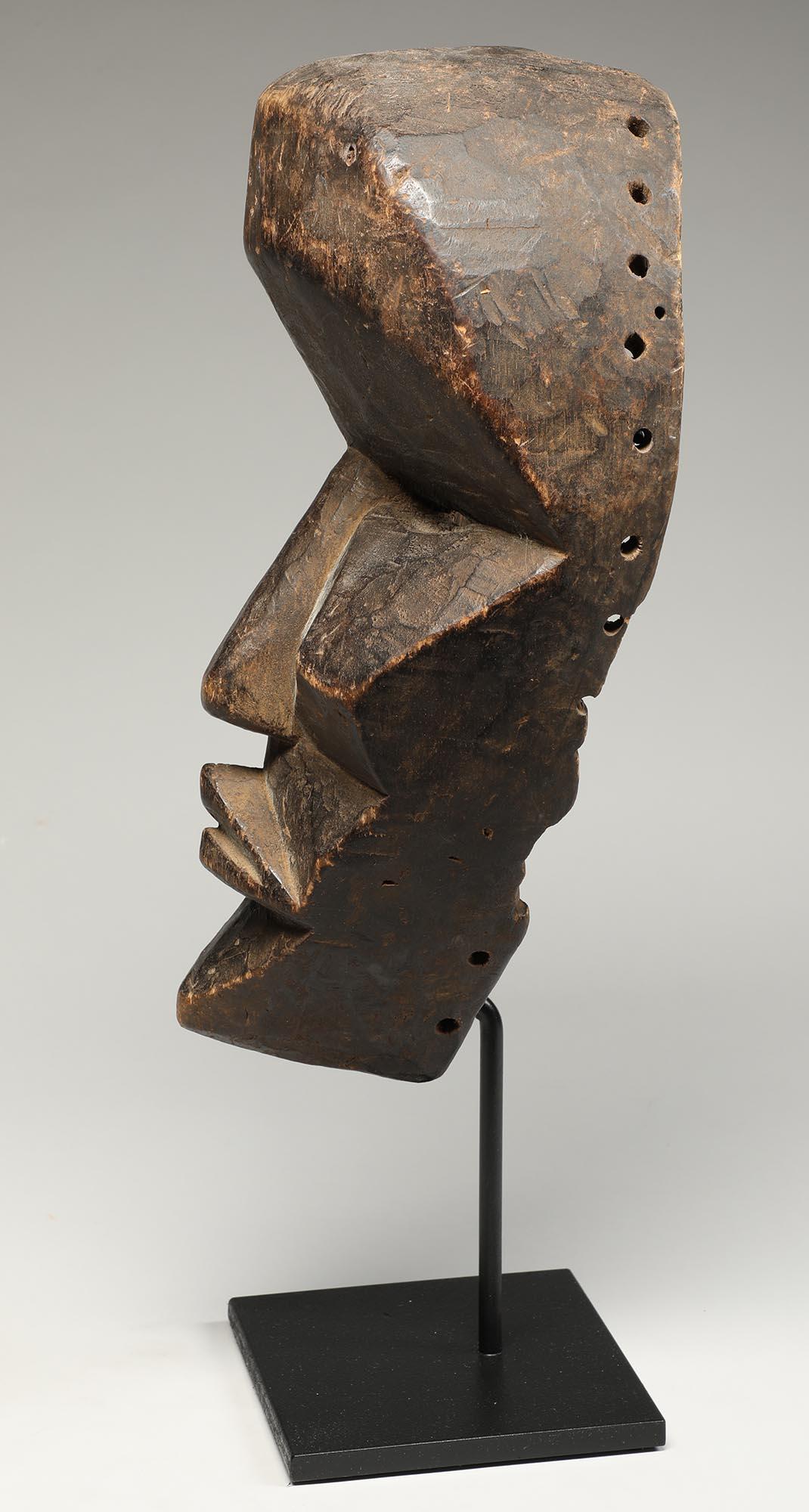 Liberian Very Large Strong Expressive Cubist Dan Mask Early 20th Century Liberia, Africa