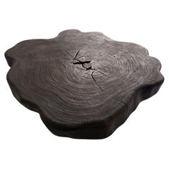 Très grande table de canapé en Suar Wood Espresso Finish Modern Organic