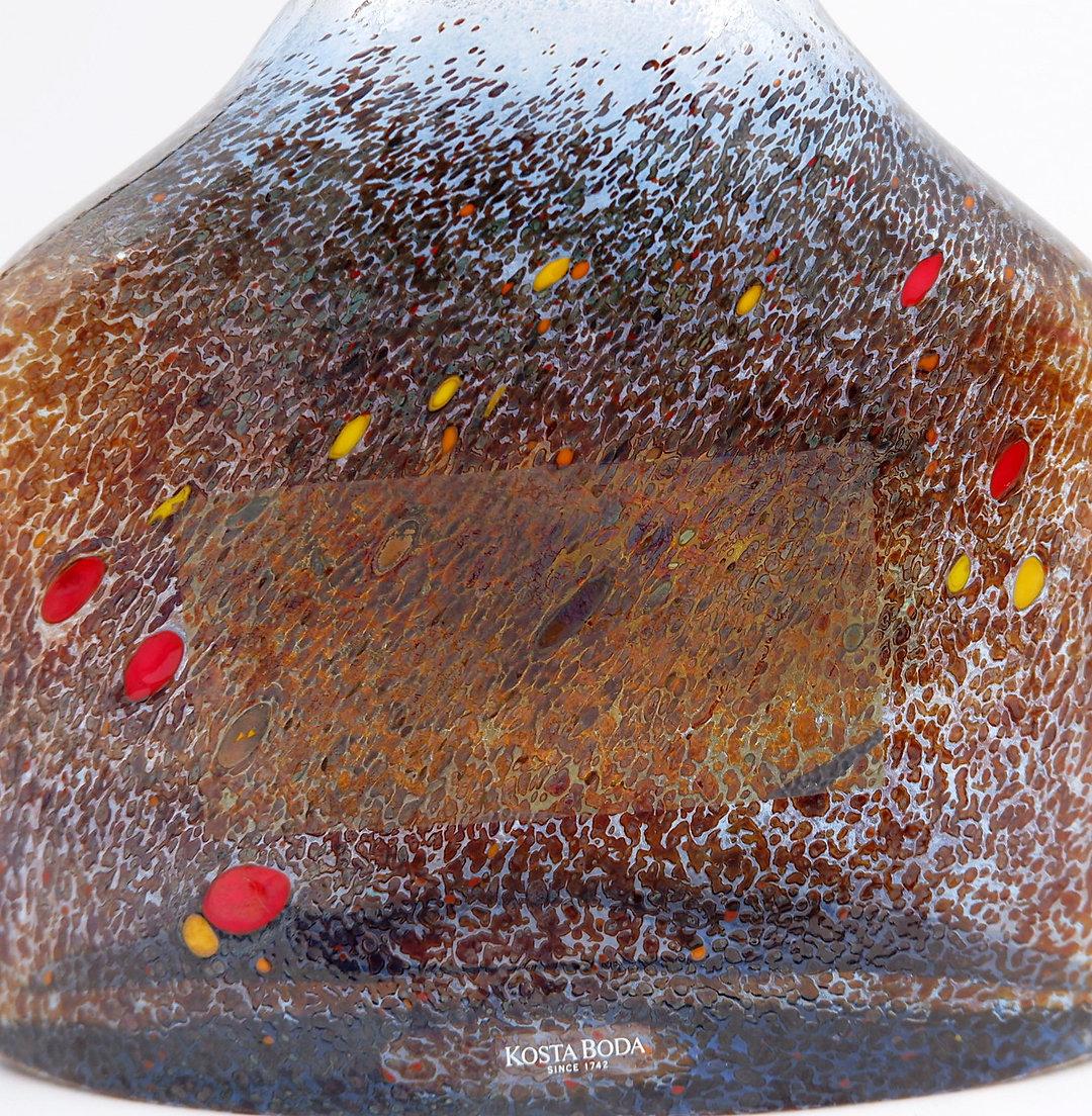 Vetro artistico Vaso Satellite svedese molto grande di Bertil Vallien per Kosta Boda - anni '80 in vendita