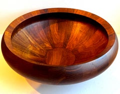 Très grand bol décoratif en teck par Jens Quistgaard pour Dansk, Danemark, années 1960
