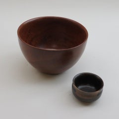 Very Large Teak Midcentury Wooden Bowl by Galatix England, 1970s