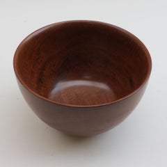 Very Large Teak Midcentury Wooden Bowl by Galatix England, 1970s