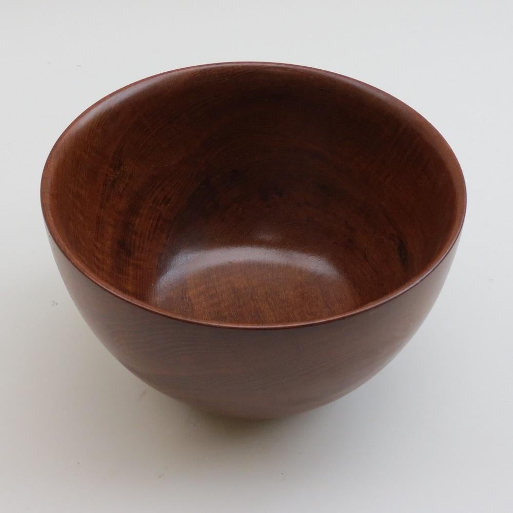 Mid-Century Modern Very Large Teak Midcentury Wooden Bowl by Galatix England, 1970s For Sale