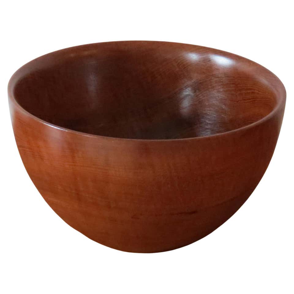HandCarved Extra Large Half Charred Wooden Bowl For Sale at 1stDibs