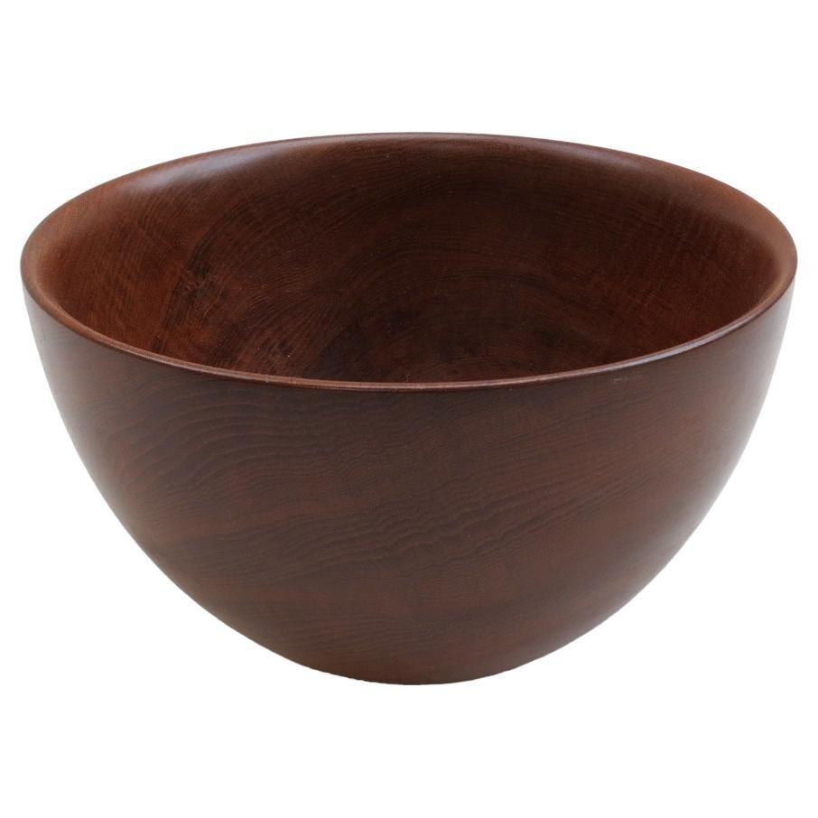 Very Large Teak Midcentury Wooden Bowl by Galatix England, 1970s For Sale