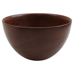 Very Large Teak Midcentury Wooden Bowl by Galatix England, 1970s