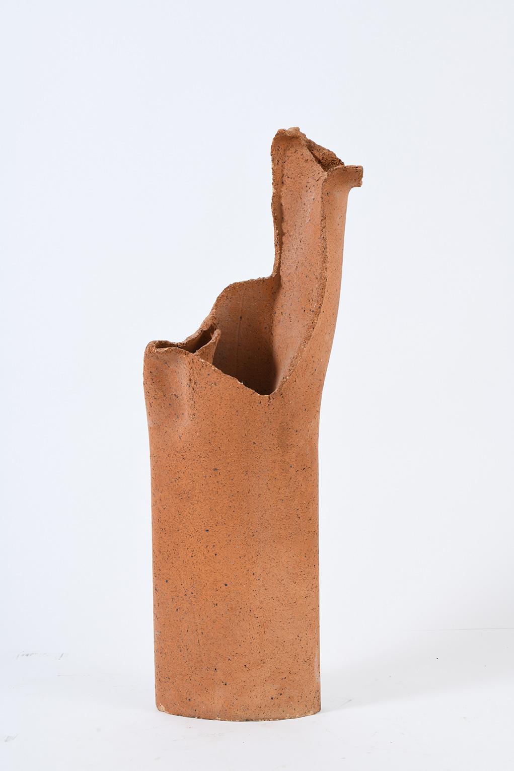 A very large terracotta sculpture
France, 1950-1970.