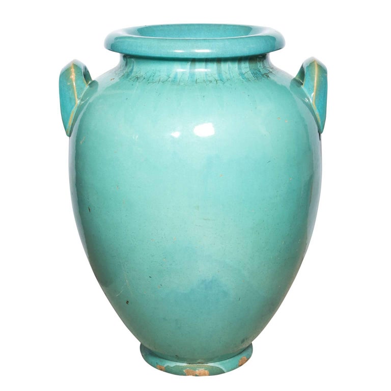Very Large Terracotta Vase by Galloway, circa 1920s at 1stDibs