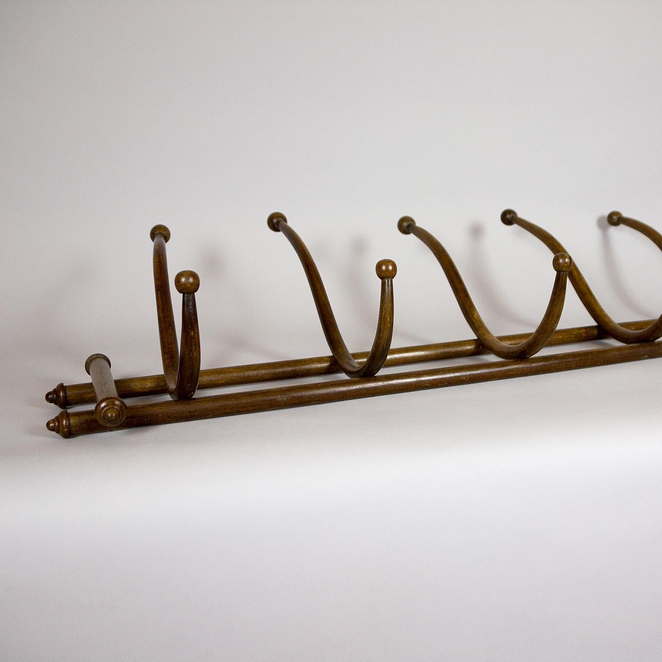 Very Large Thonet Style Bentwood Coat and Hat Rack In Excellent Condition In Berkhamsted, GB