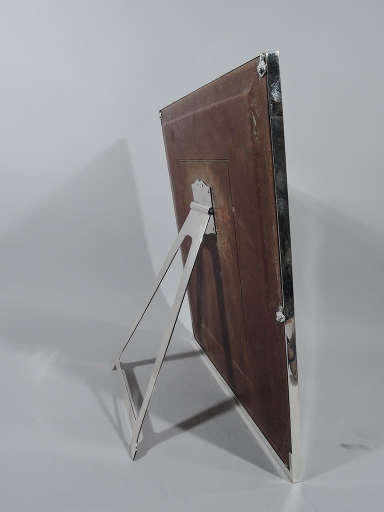 Very Large Tiffany Modern Sterling Silver Picture Frame For Sale at 1stDibs