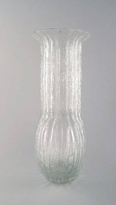 Très grand vase en verre d'art Timo Sarpaneva pour Littala, 1970
