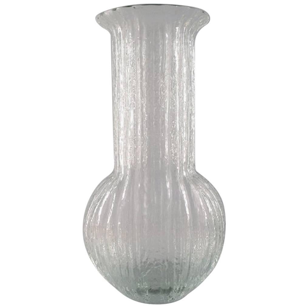 Very Large Timo Sarpaneva for Littala, Art Glass Vase, 1970s For Sale