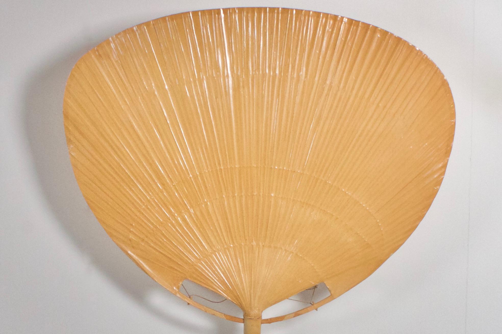 20th Century Very Large ‘Uchiwa’ Floor Lamp by Ingo Maurer for M Design, 1977 For Sale