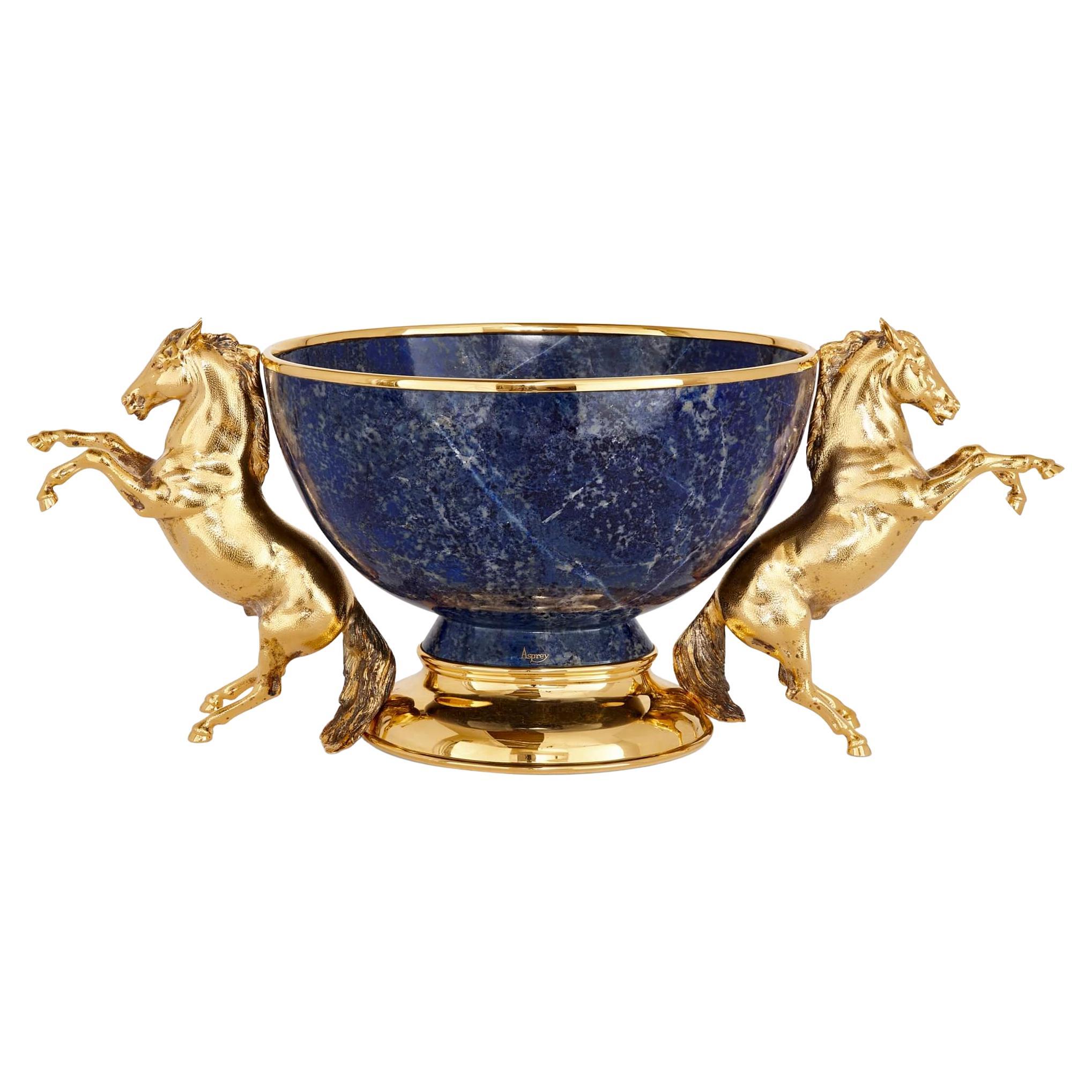 Vermeil and Lapis Lazuli Centrepiece by Asprey 