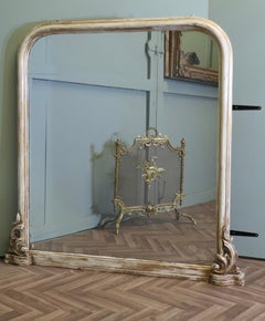 Very Large Victorian Overmantel Mirror