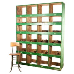 Very Large Victorian Pigeon Hole Unit, Storage, Shelving Unit, 4 Bay
