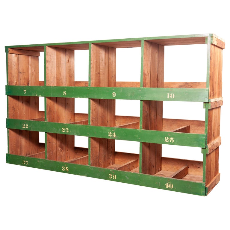 Very Large Victorian Pigeon Hole Unit/Storage/Shelving Unit, 4 Bay at
