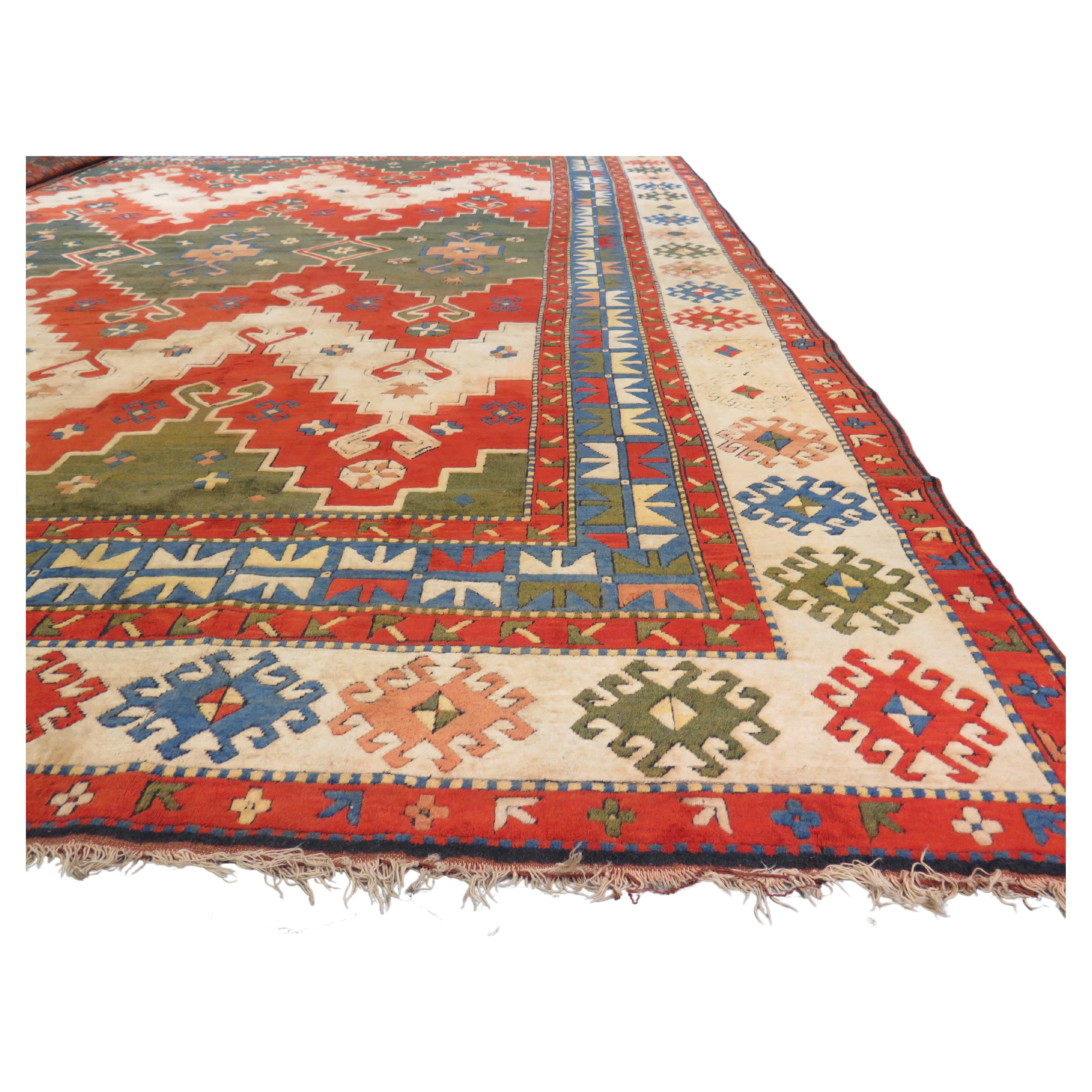 Very Large Vintage Anatolian Carpet For Sale