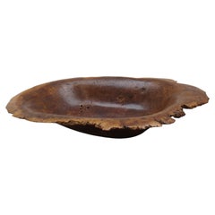 Very large vintage Wooden Bowl Gum Burr Wood
