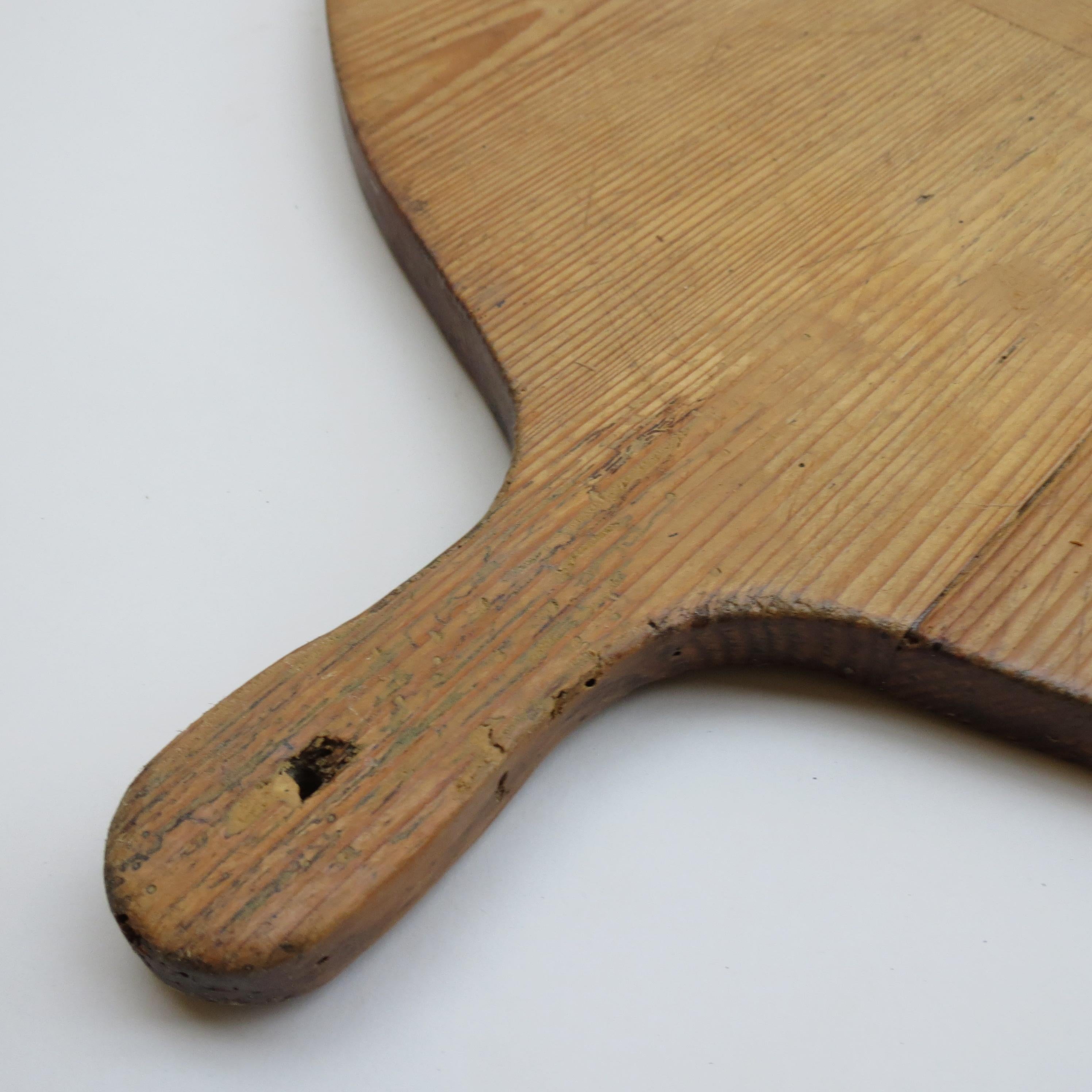 Hand-Crafted Very Large Vintage Wooden Bread Boards Cutting Boards Pizza Boards 2 Available