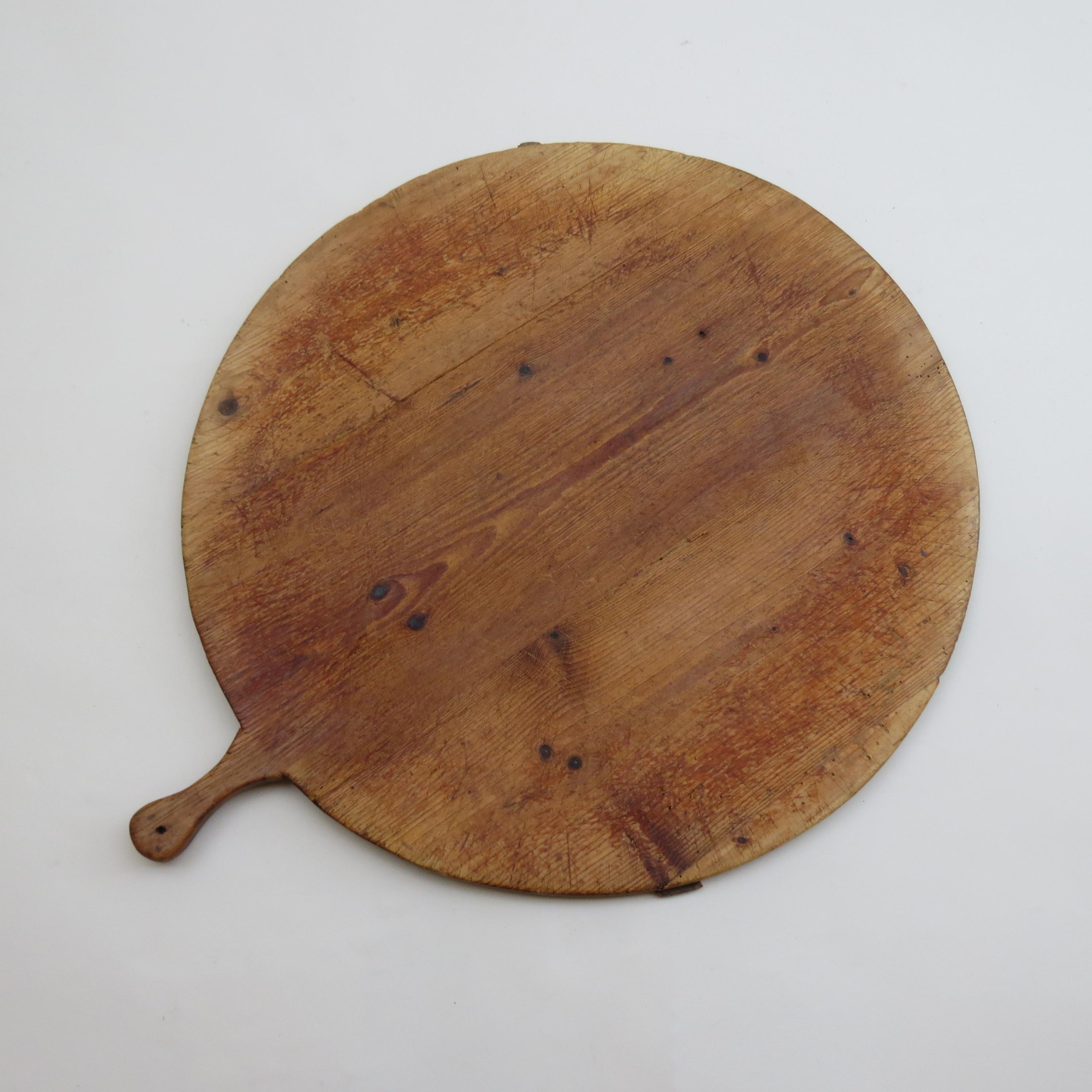 20th Century Very Large Vintage Wooden Bread Boards Cutting Boards Pizza Boards 2 Available
