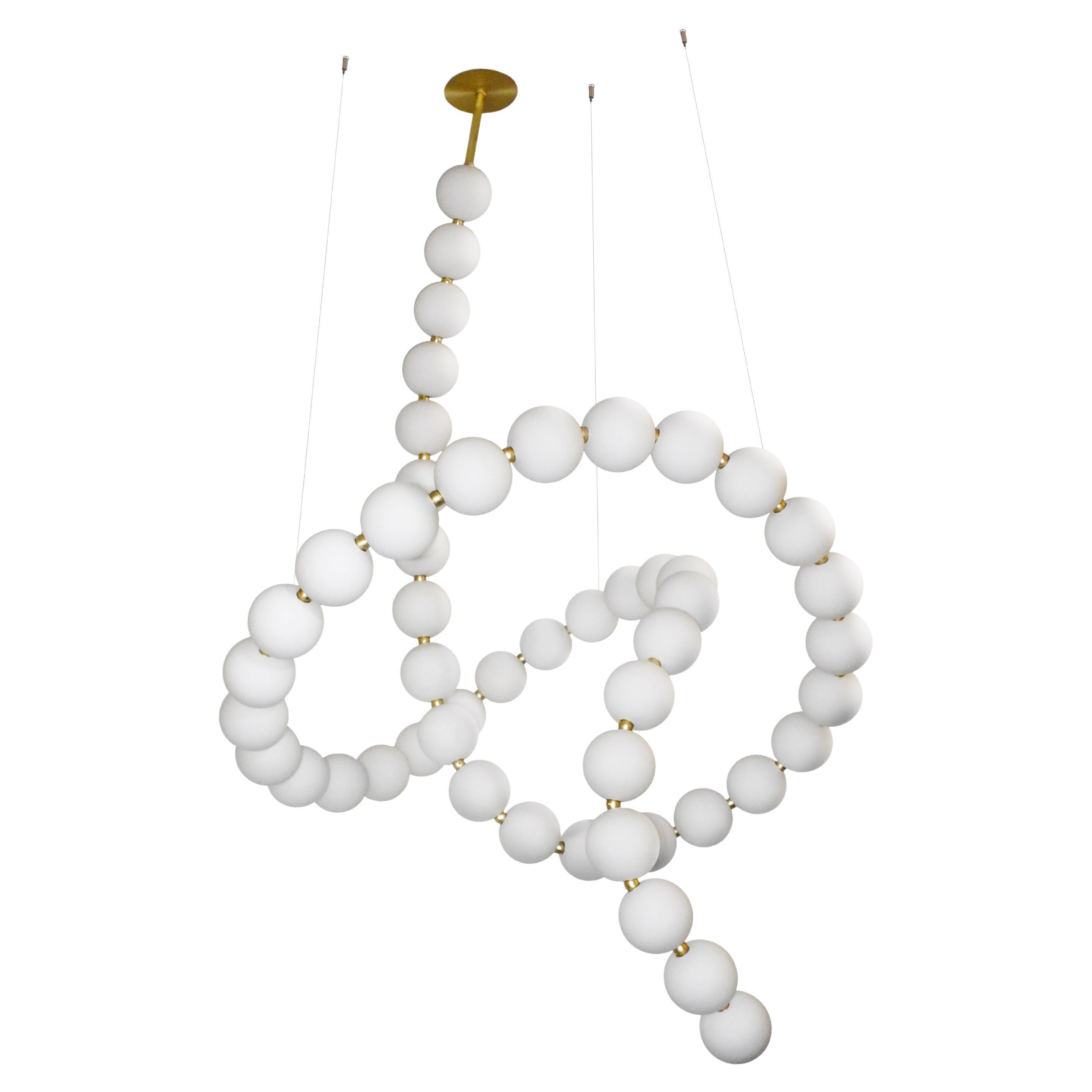 Very Large Voltige de Perles Chandelier by Ludovic Clément D’armont For Sale