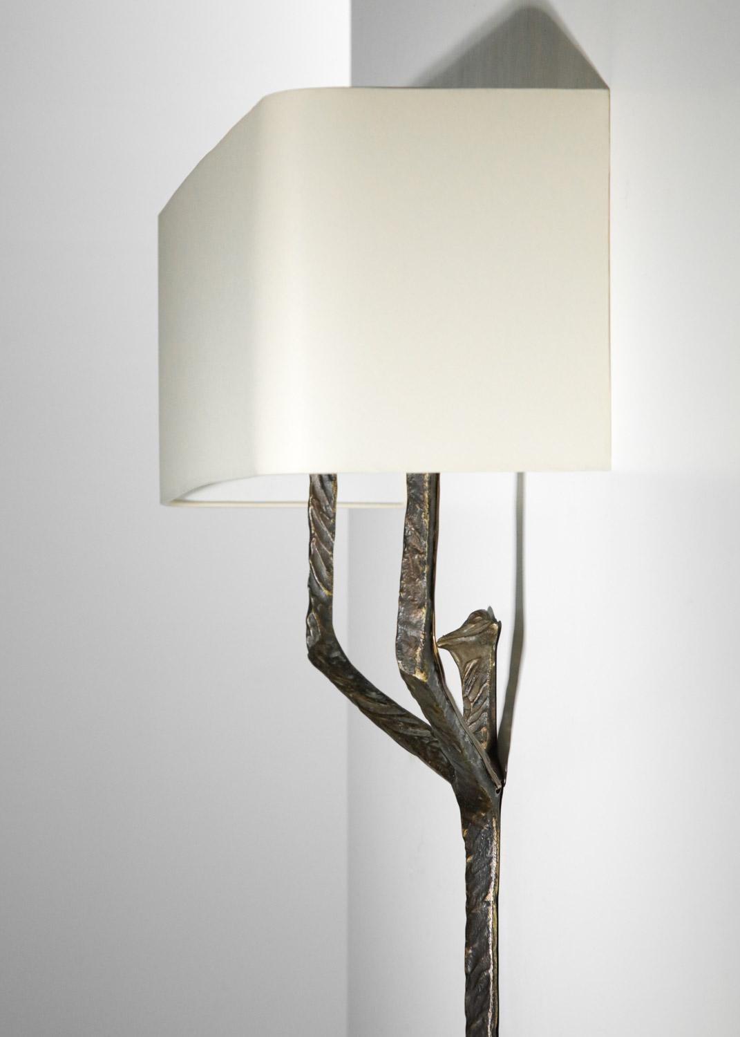 Aplique muy grande de Felix Agostini art déco en bronce Giacometti  - G686 en venta 2