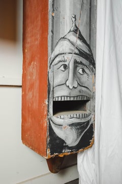 Very Large Whimsical Antique Wood Organ Pipe Case