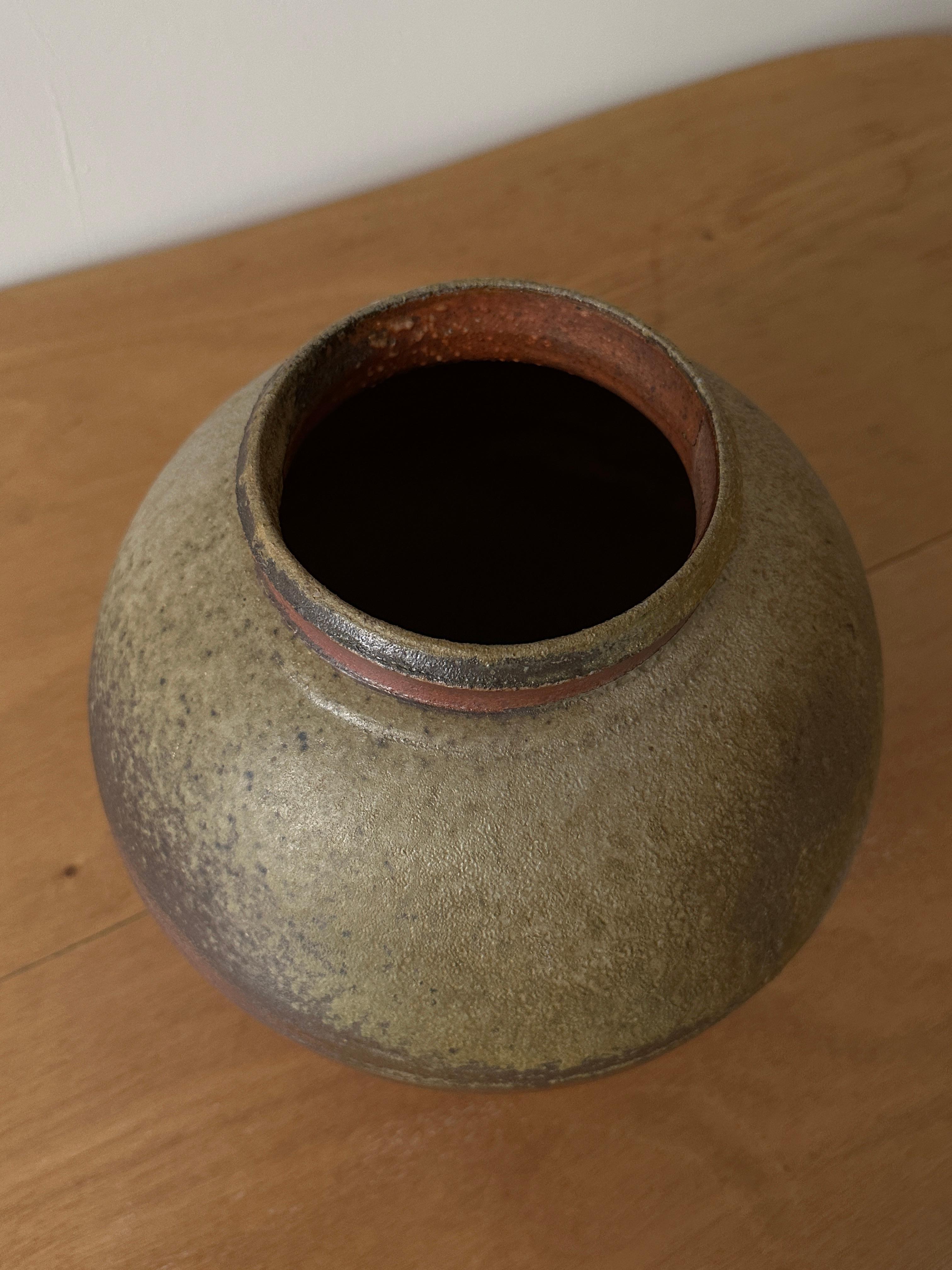 Very Large Wood-Fired Moon Jar For Sale 4