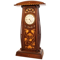 Very Large Wooden Art Deco/Art Nouveau Timepiece Mantel Clock