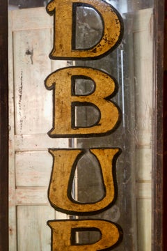 Very Long Cadbury Bournville Shop Advertising Wall Mirror, Original Frame