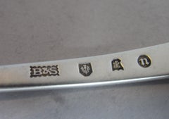 Very Long Condiment Ladle Made in Edinburgh by Brooks and Son, 1894