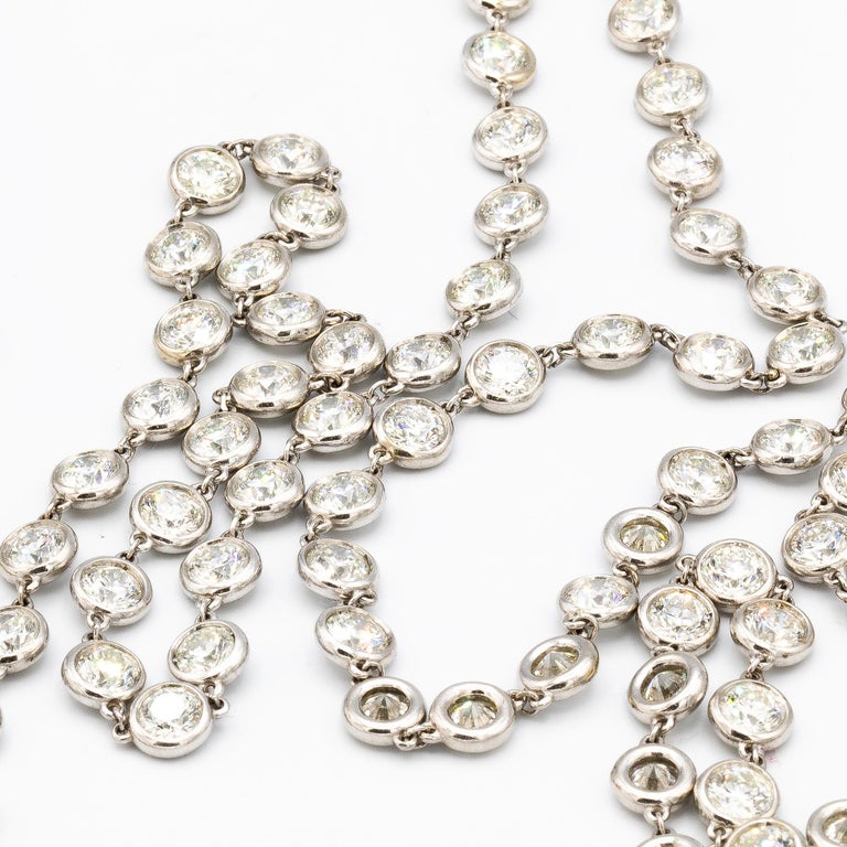 Very Long Diamond Necklace 80 Carats at 1stDibs 80 carat diamond